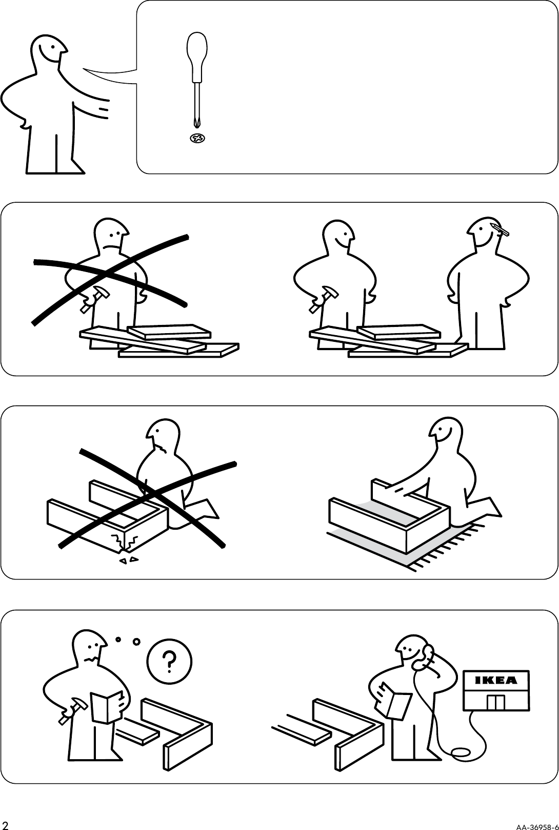 Page 2 of 12 - Ikea Ikea-Tromsa-Bunk-Bedframe-Twin-Assembly-Instruction