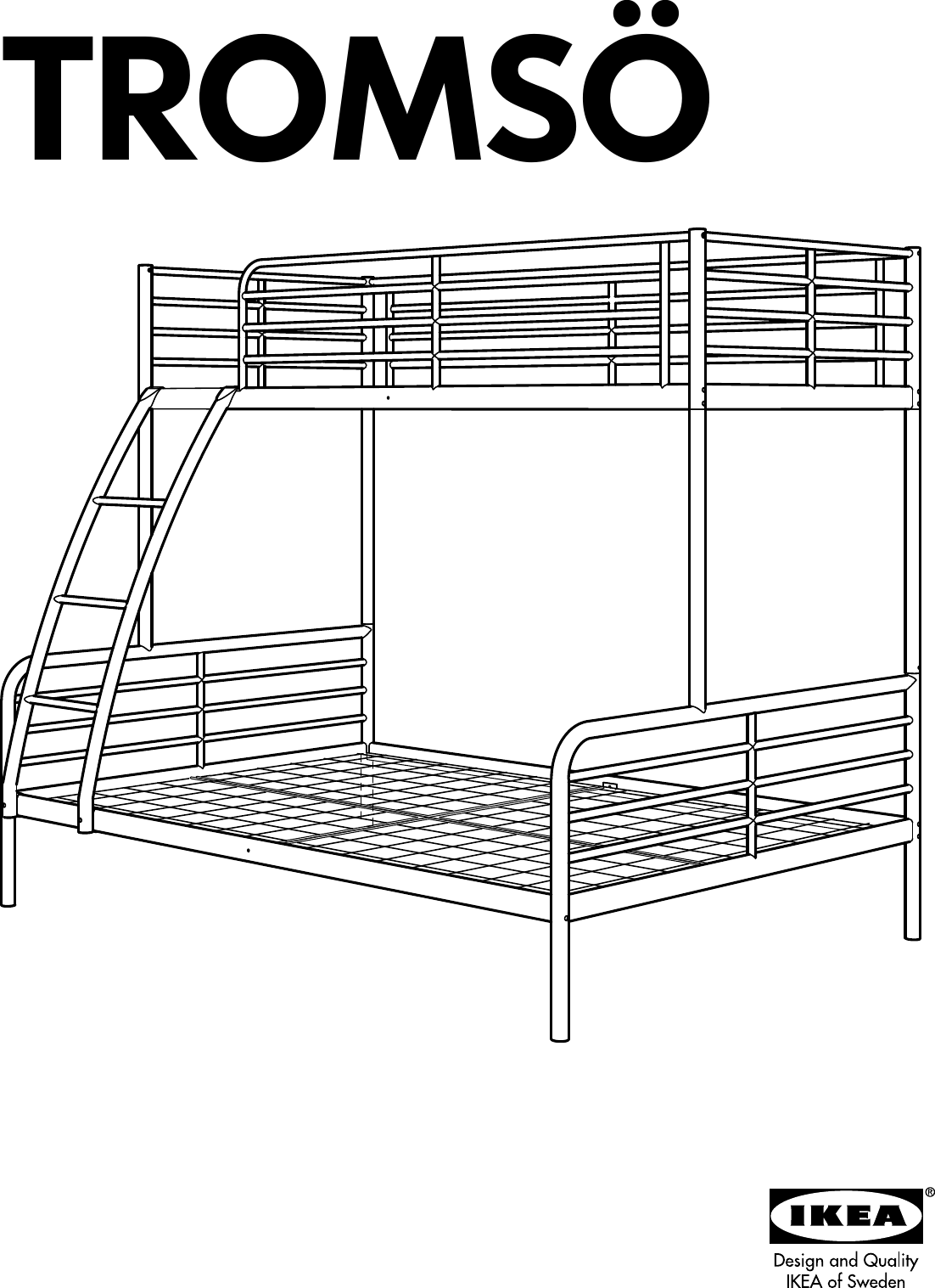 двухъярусная кровать икеа тромсо инструкция