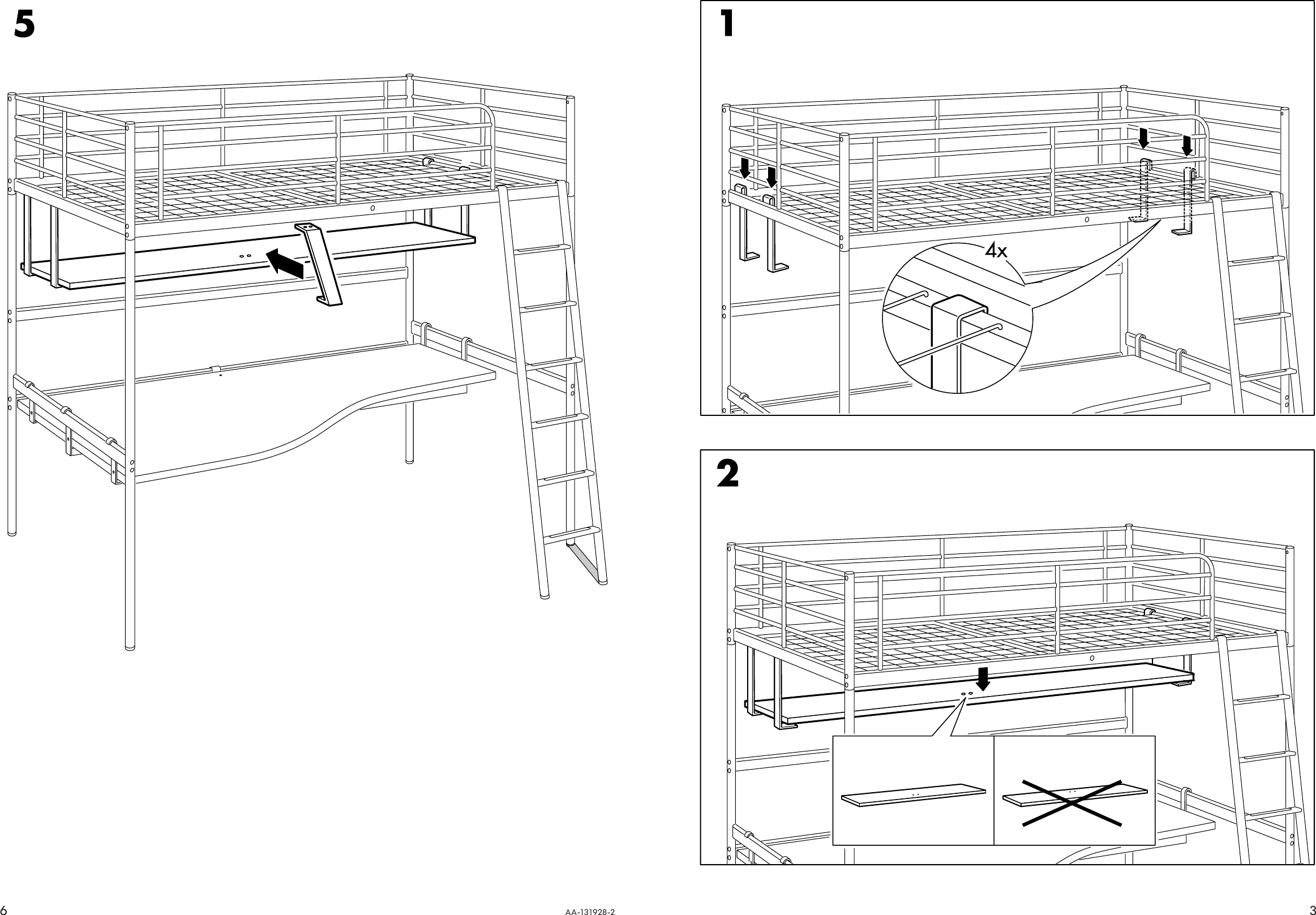 Page 3 of 4 - Ikea Ikea-Tromsa-Desk-Top-Shelf-Assembly-Instruction-2  Ikea-tromsa-desk-top-shelf-assembly-instruction
