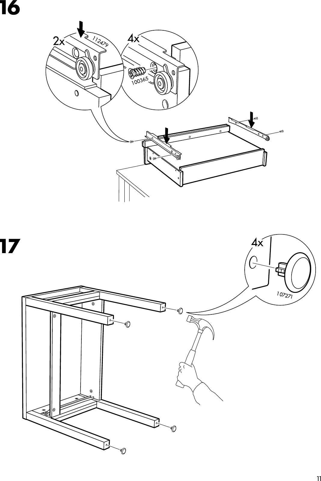 Page 11 of 12 - Ikea Ikea-Trondheim-Bedside-Table-Assembly-Instruction