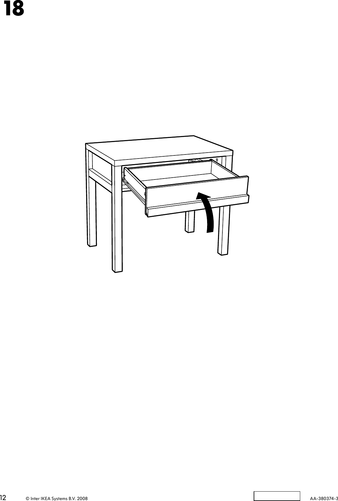 Page 12 of 12 - Ikea Ikea-Trondheim-Bedside-Table-Assembly-Instruction