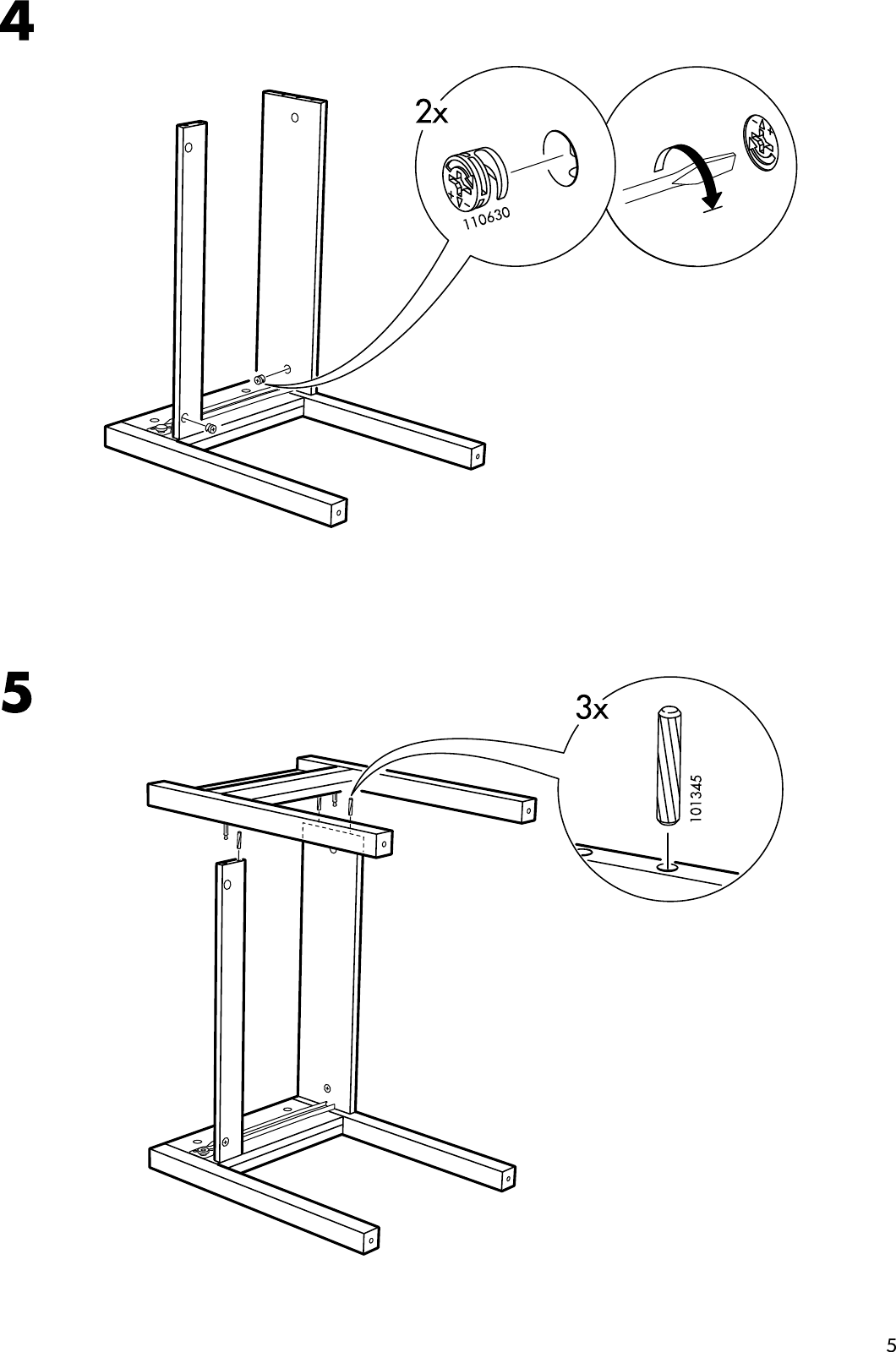 Page 5 of 12 - Ikea Ikea-Trondheim-Bedside-Table-Assembly-Instruction