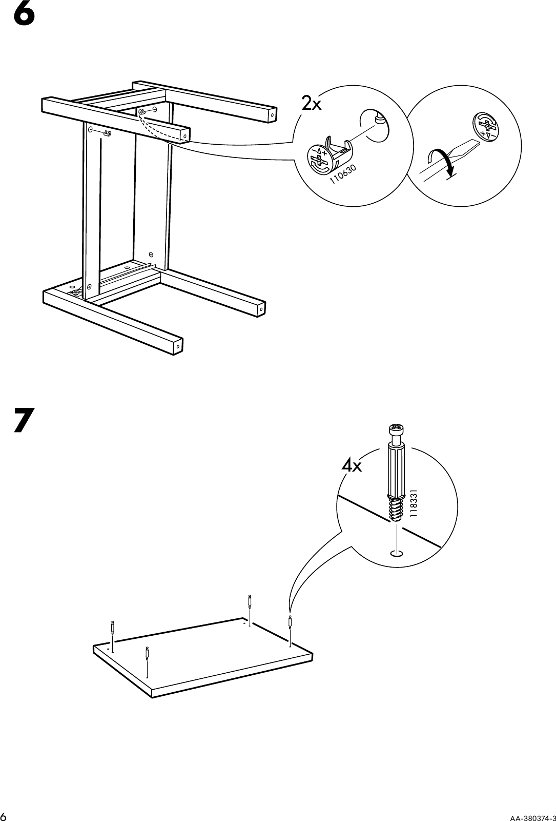 Page 6 of 12 - Ikea Ikea-Trondheim-Bedside-Table-Assembly-Instruction