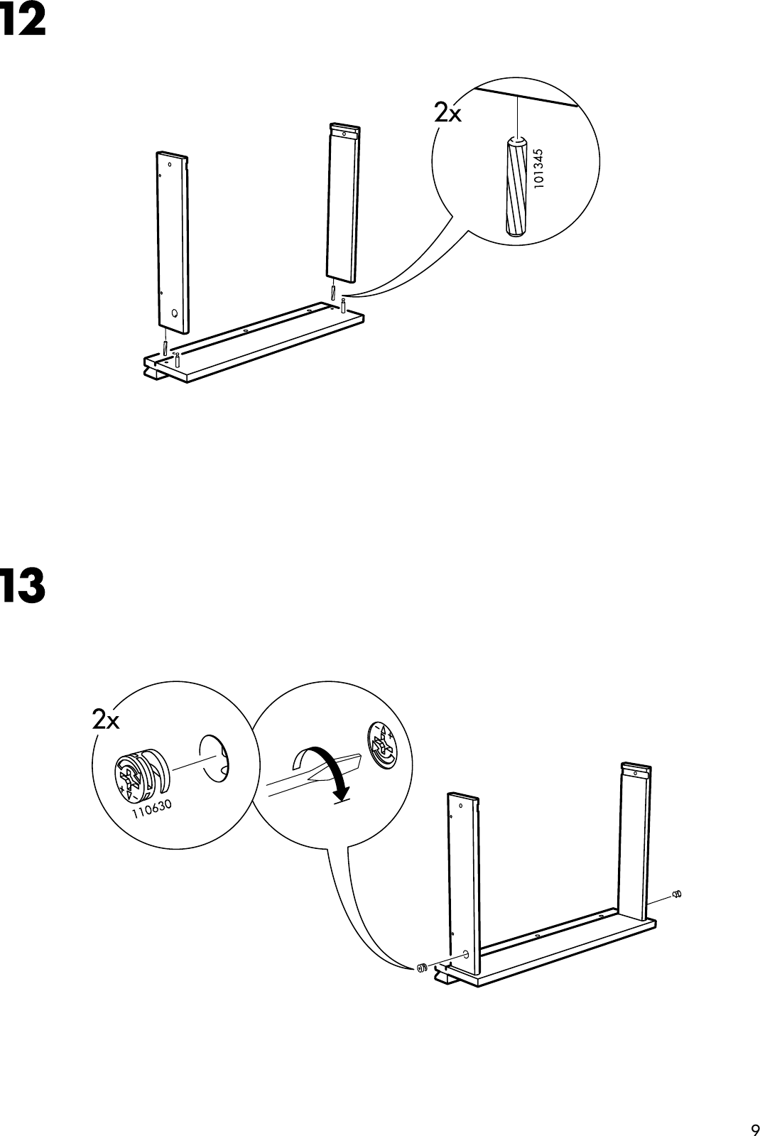 Page 9 of 12 - Ikea Ikea-Trondheim-Bedside-Table-Assembly-Instruction