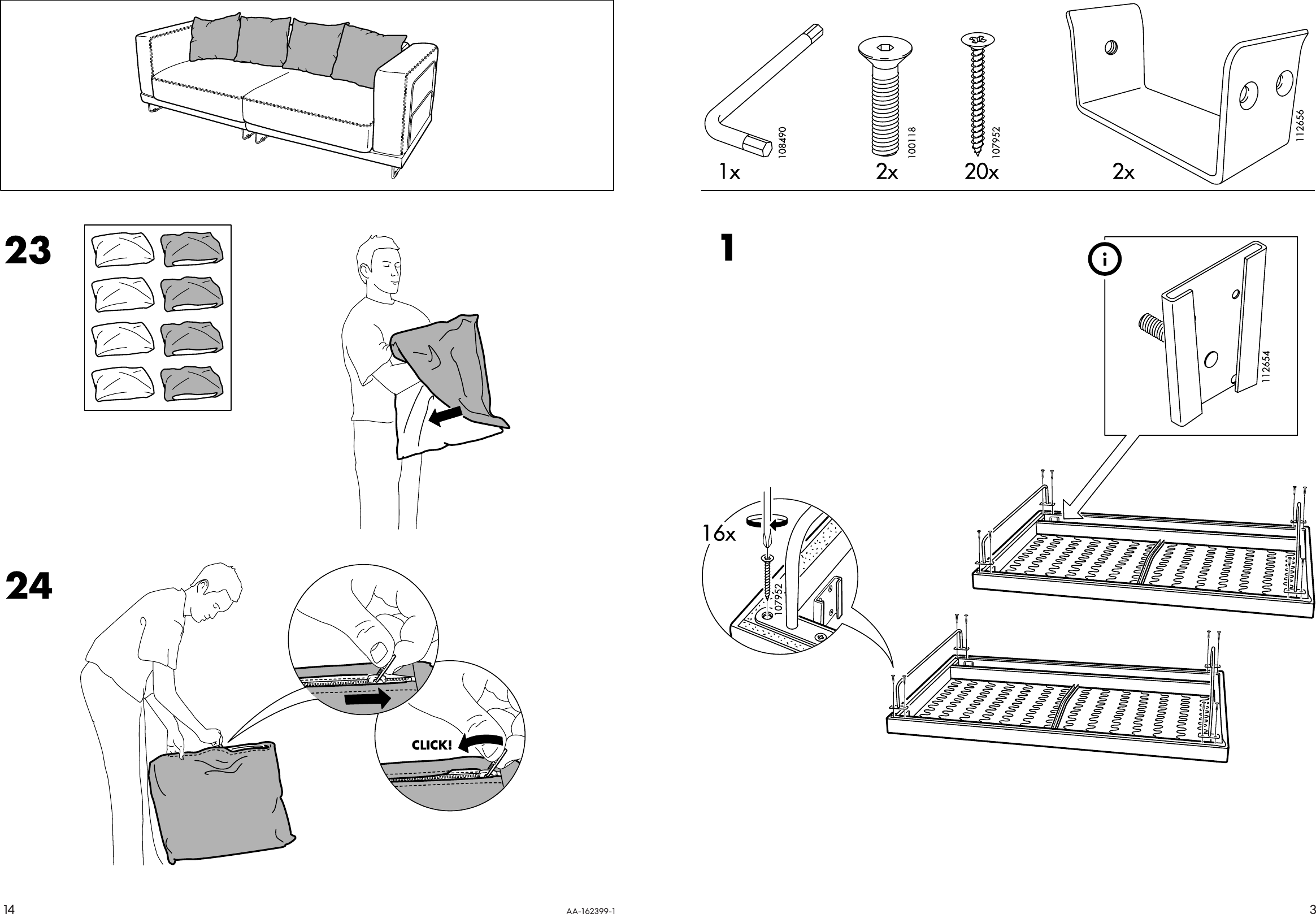 Page 3 of 8 - Ikea Ikea-Tylasand-Sofa-Cover-Assembly-Instruction-7  Ikea-tylasand-sofa-cover-assembly-instruction