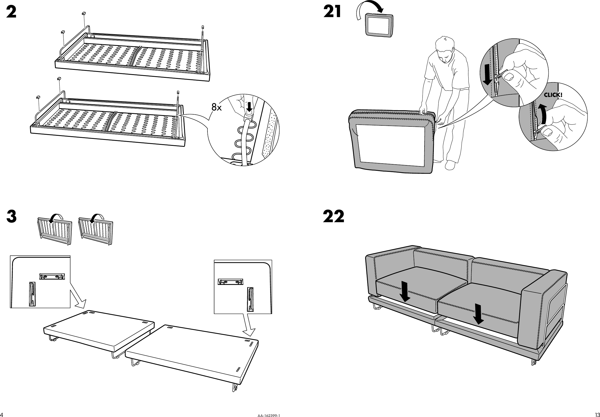 Page 4 of 8 - Ikea Ikea-Tylasand-Sofa-Cover-Assembly-Instruction-7  Ikea-tylasand-sofa-cover-assembly-instruction