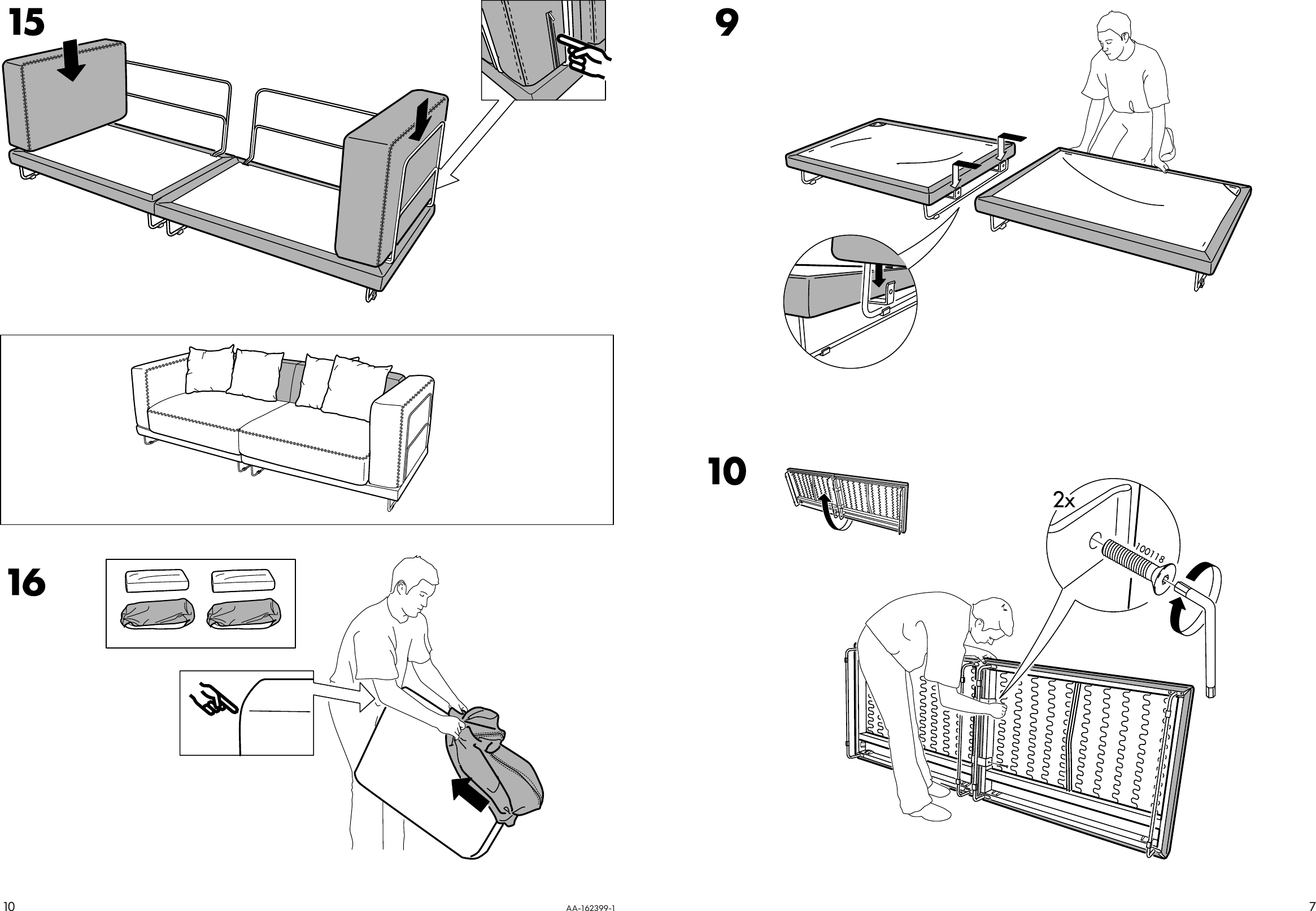 Page 7 of 8 - Ikea Ikea-Tylasand-Sofa-Cover-Assembly-Instruction-7  Ikea-tylasand-sofa-cover-assembly-instruction