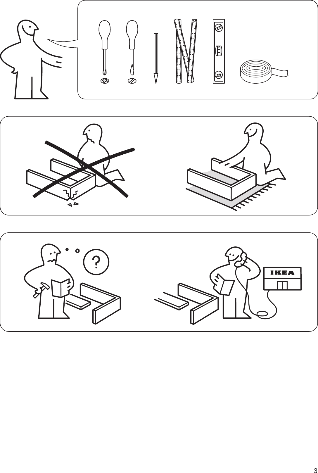 Page 3 of 8 - Ikea Ikea-Utby-Leg-35-3-8-Assembly-Instruction