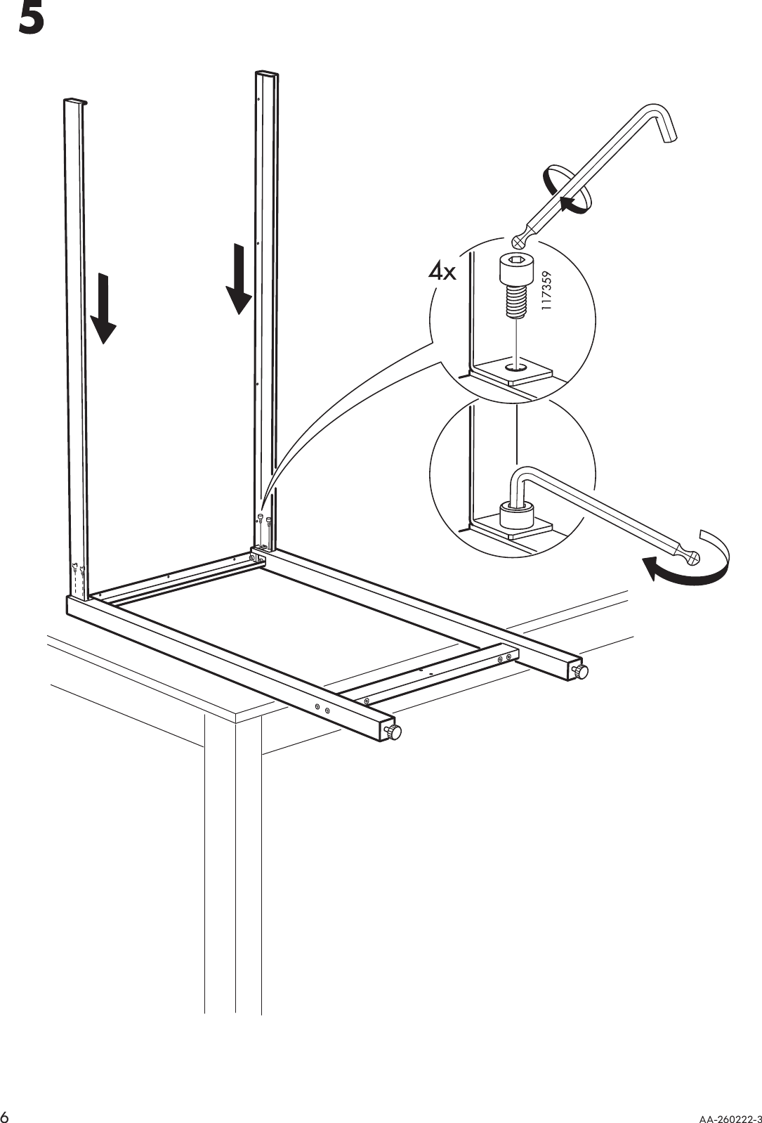 Page 6 of 12 - Ikea Ikea-Utby-Under-Frame-47-1-4X23-5-8X41-3-8-Assembly-Instruction