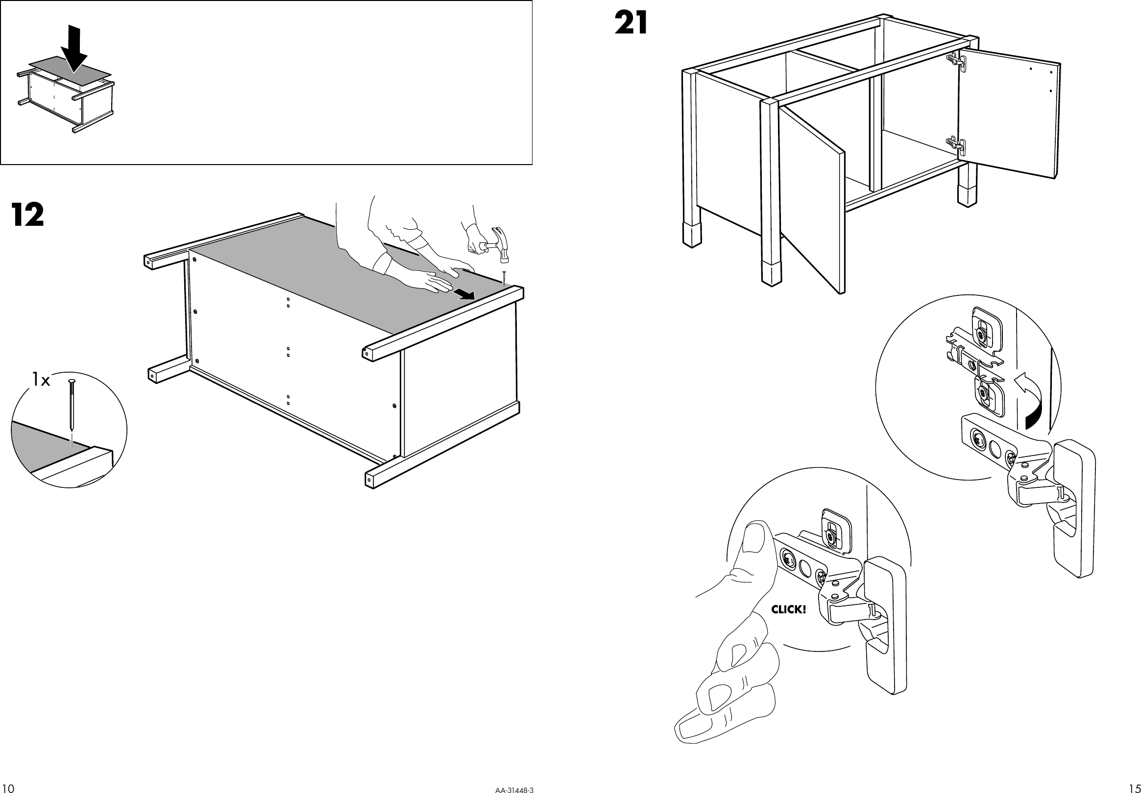 Page 10 of 12 - Ikea Ikea-Varde-Base-Cabinet-57X35-Assembly-Instruction