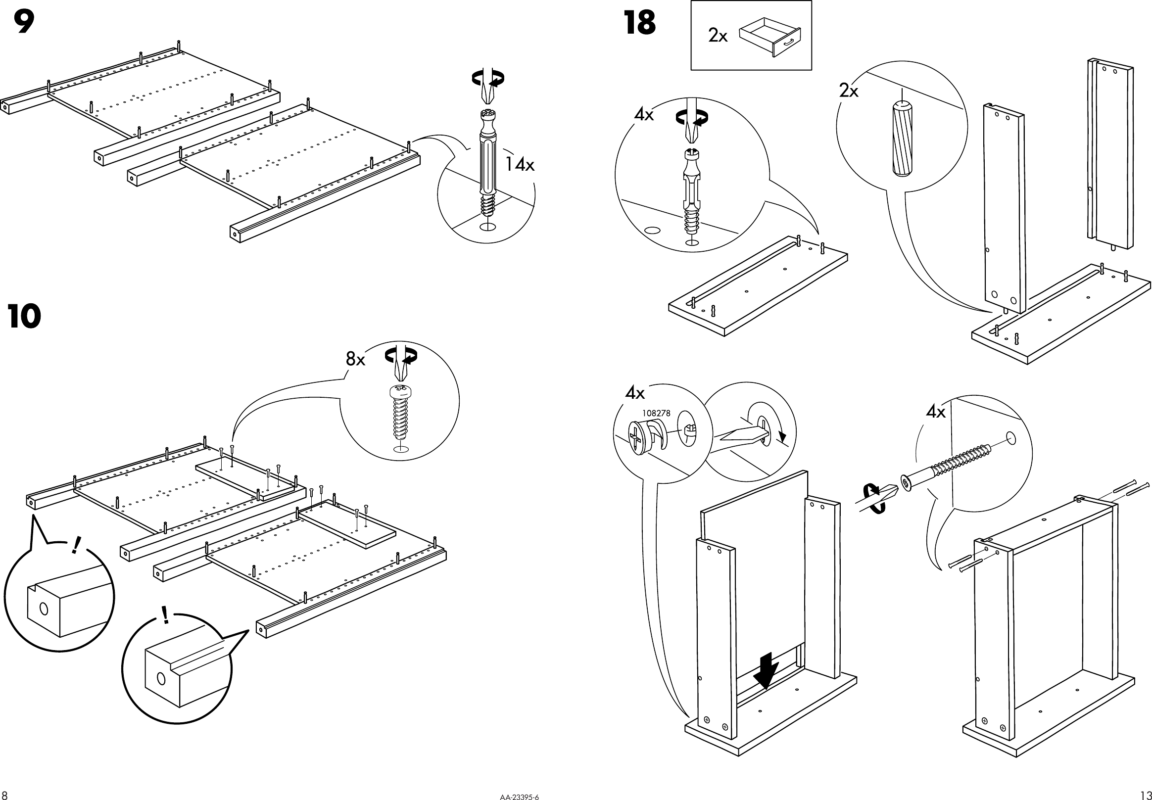 Page 8 of 10 - Ikea Ikea-Varde-Base-Cabinet-58X35-Assembly-Instruction
