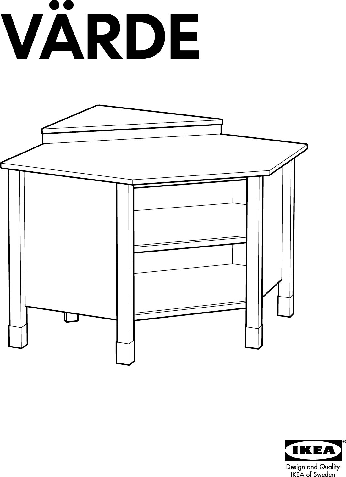 Ikea Varde Base Corner 45X35 Assembly Instruction