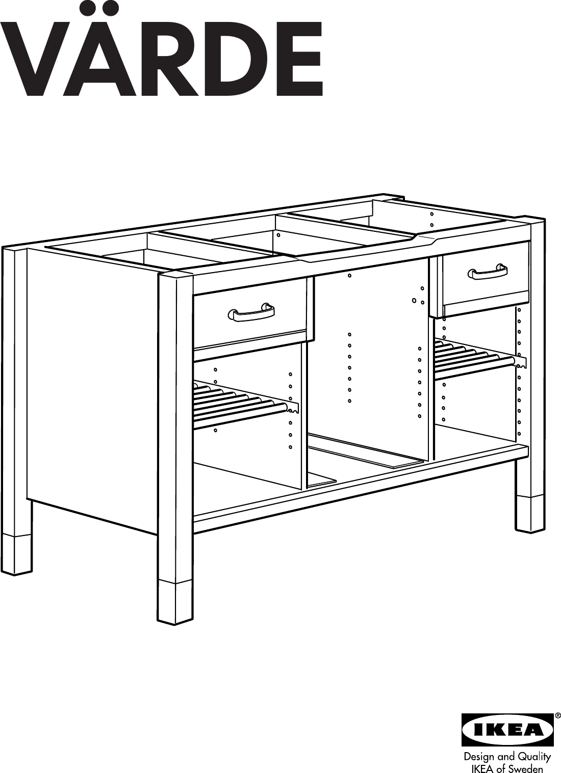 Ikea Varde W Built In Oven Cooktop 69X35 Assembly Instruction
