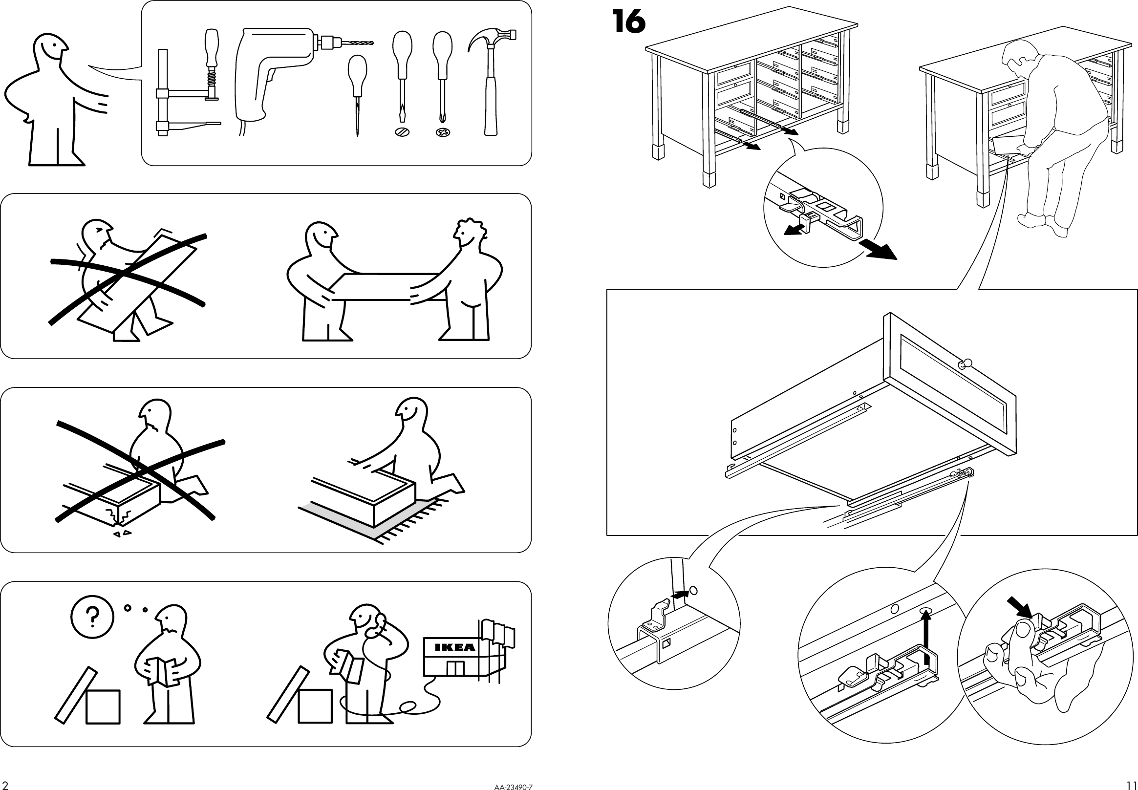 Page 2 of 6 - Ikea Ikea-Varde-Countertop-Storage-Unit-57X35-Assembly-Instruction-2  Ikea-varde-countertop-storage-unit-57x35-assembly-instruction