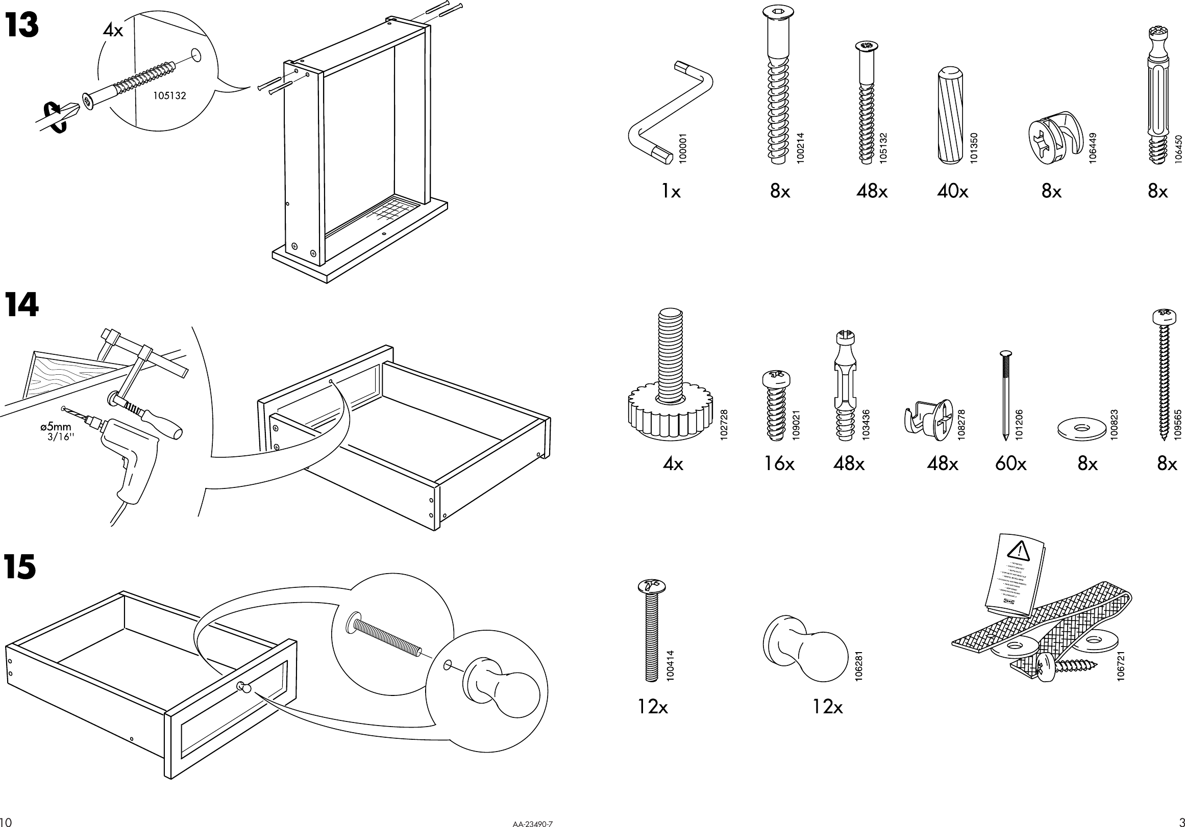 Page 3 of 6 - Ikea Ikea-Varde-Countertop-Storage-Unit-57X35-Assembly-Instruction-2  Ikea-varde-countertop-storage-unit-57x35-assembly-instruction