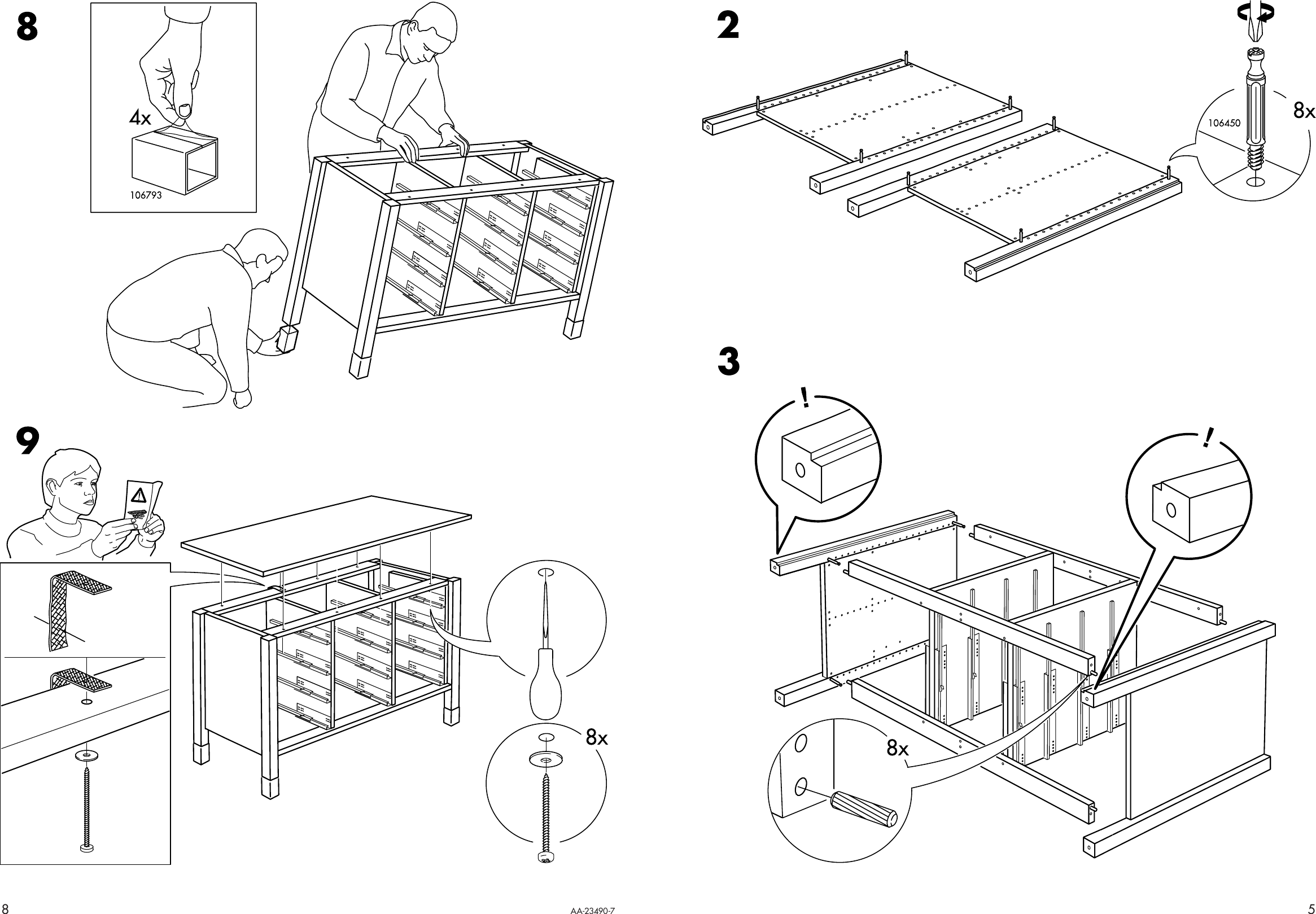 Page 5 of 6 - Ikea Ikea-Varde-Countertop-Storage-Unit-57X35-Assembly-Instruction-2  Ikea-varde-countertop-storage-unit-57x35-assembly-instruction