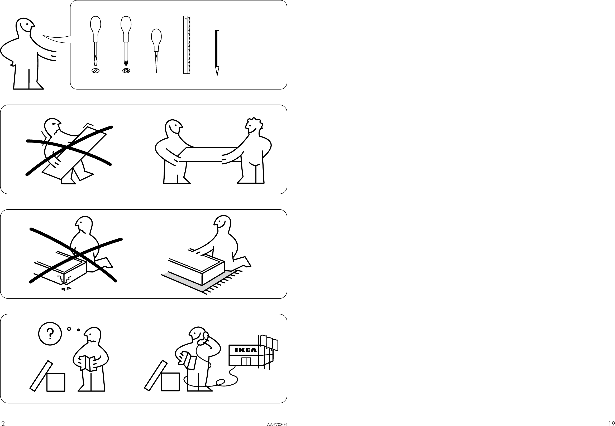 Page 2 of 10 - Ikea Ikea-Varde-Draw-Unit-42X35-Assembly-Instruction