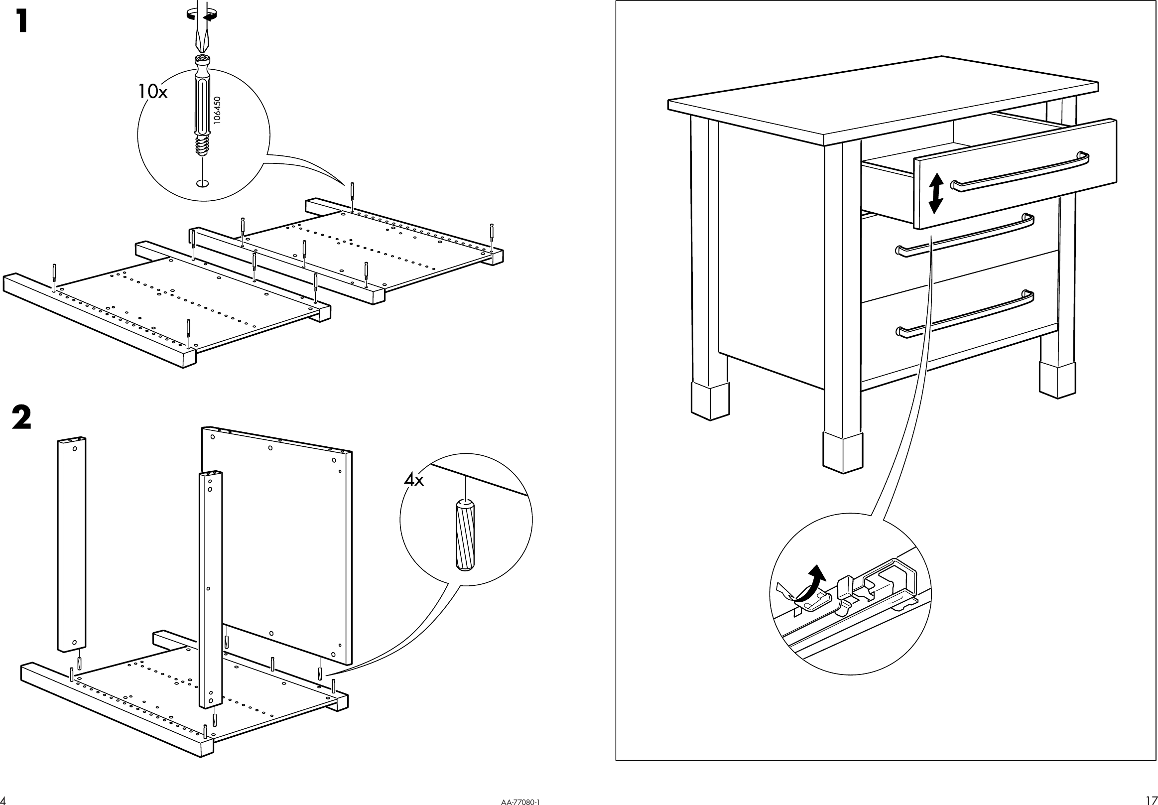 Page 4 of 10 - Ikea Ikea-Varde-Draw-Unit-42X35-Assembly-Instruction