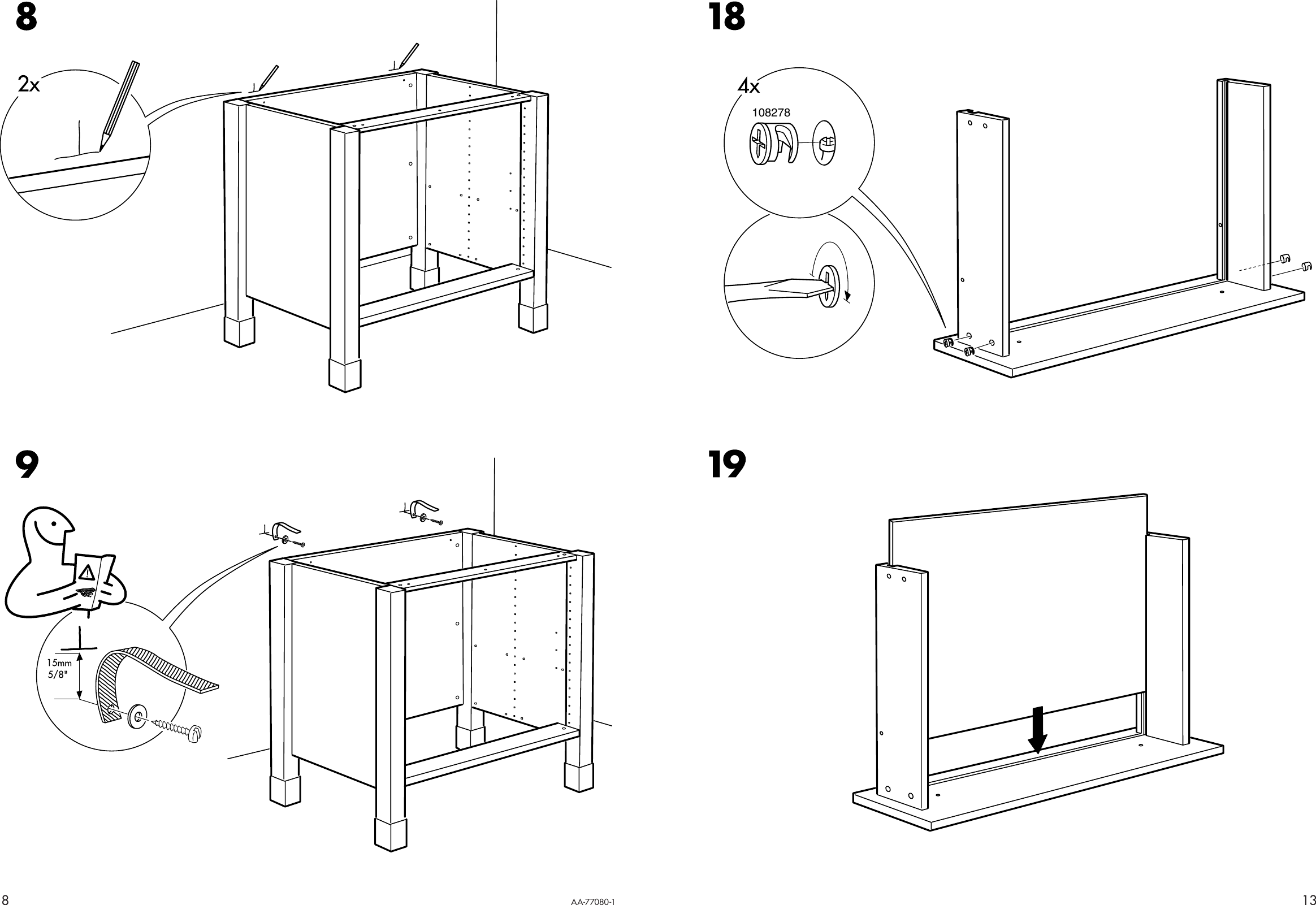 Page 8 of 10 - Ikea Ikea-Varde-Draw-Unit-42X35-Assembly-Instruction