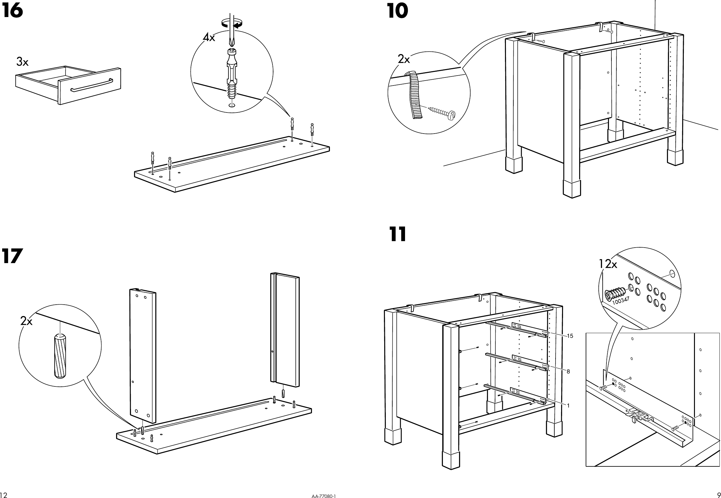 Page 9 of 10 - Ikea Ikea-Varde-Draw-Unit-42X35-Assembly-Instruction