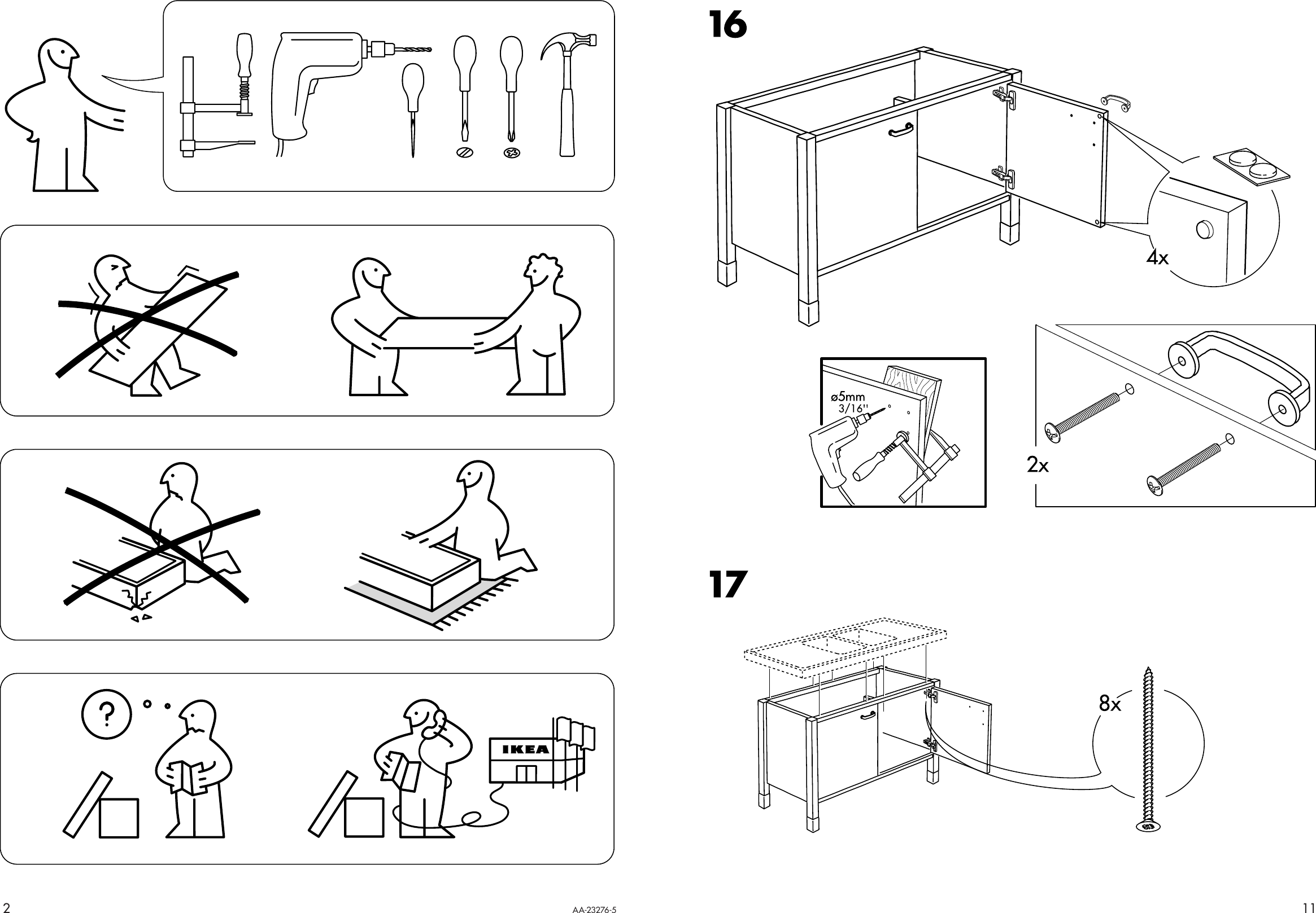 Page 2 of 6 - Ikea Ikea-Varde-Sink-Cabinet-57X35-Assembly-Instruction-3  Ikea-varde-sink-cabinet-57x35-assembly-instruction