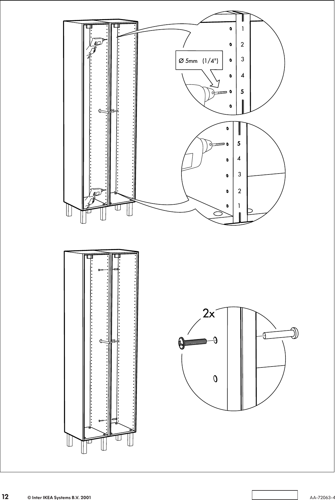 Ikea Vattern High Frame 12X14X71 Assembly Instruction