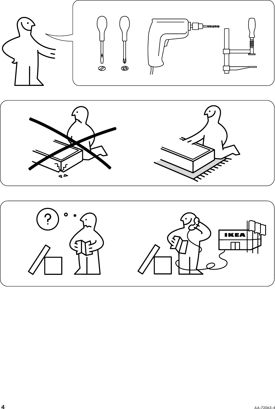 Ikea Vattern High Frame 12X14X71 Assembly Instruction