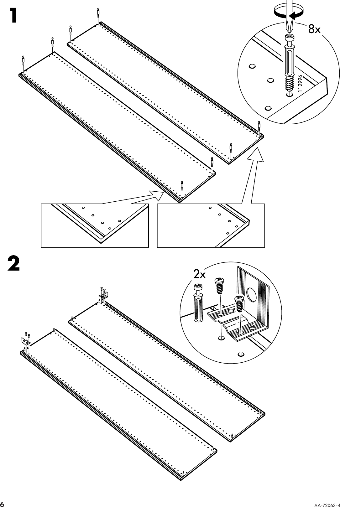 Ikea Vattern High Frame 12X14X71 Assembly Instruction