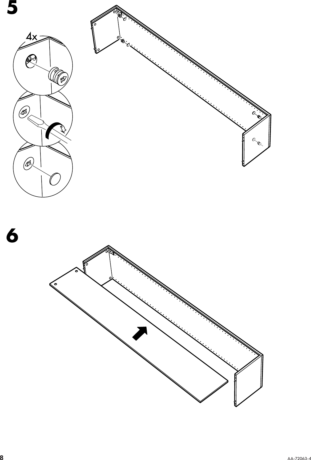 Ikea Vattern High Frame 12X14X71 Assembly Instruction