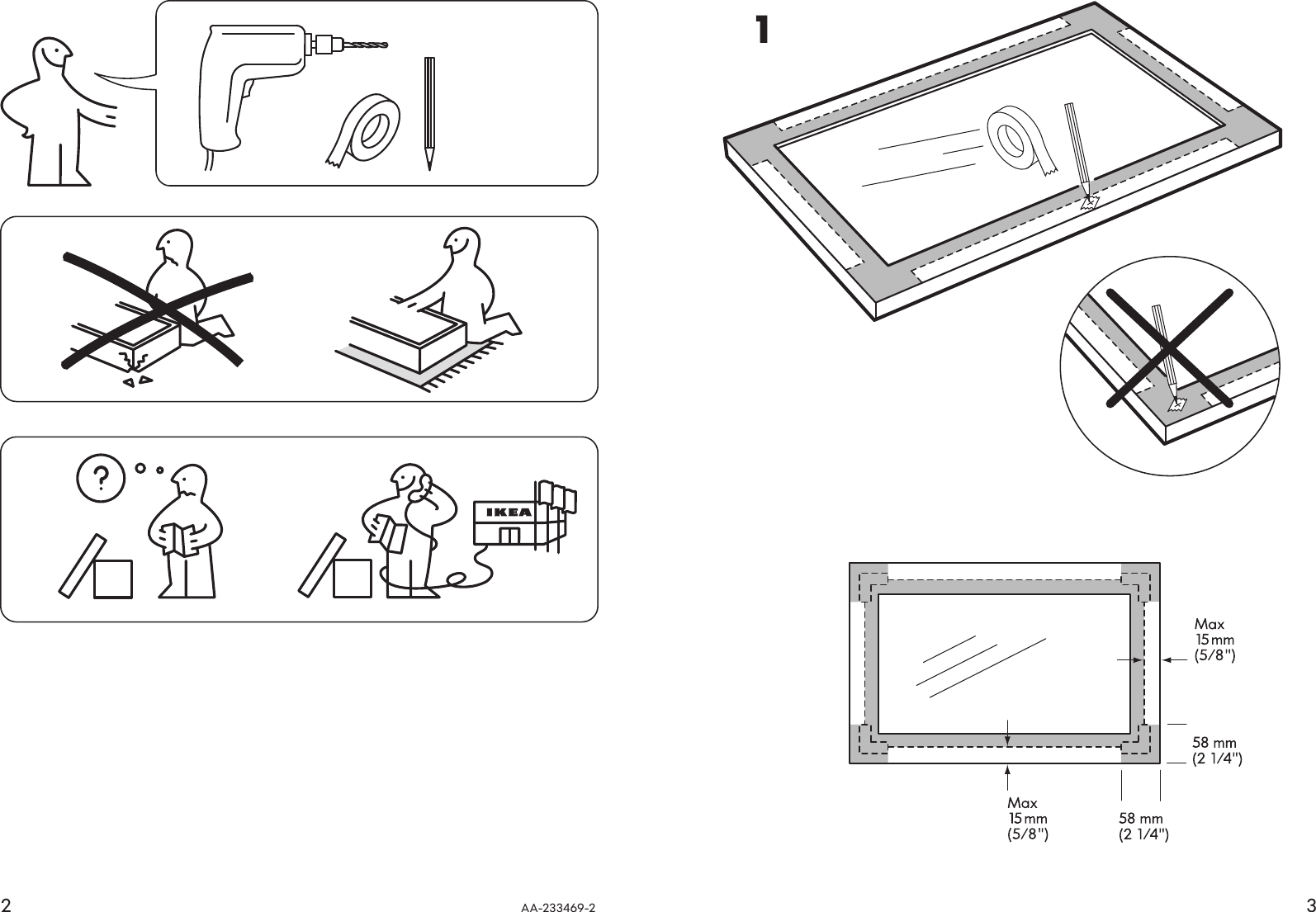 Page 2 of 2 - Ikea Ikea-Vattern-Nygrund-Drawer-Front-15X8-Assembly-Instruction