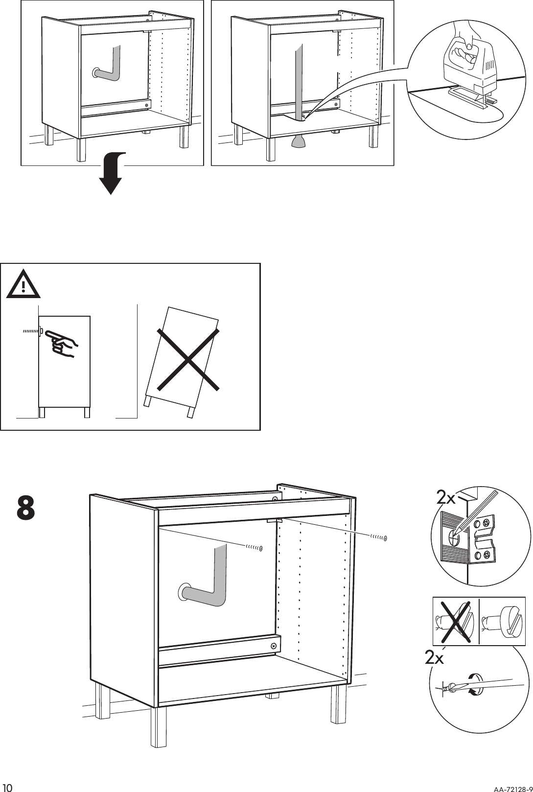 Ikea Vattern Sink Frame 32X20X27 Assembly Instruction