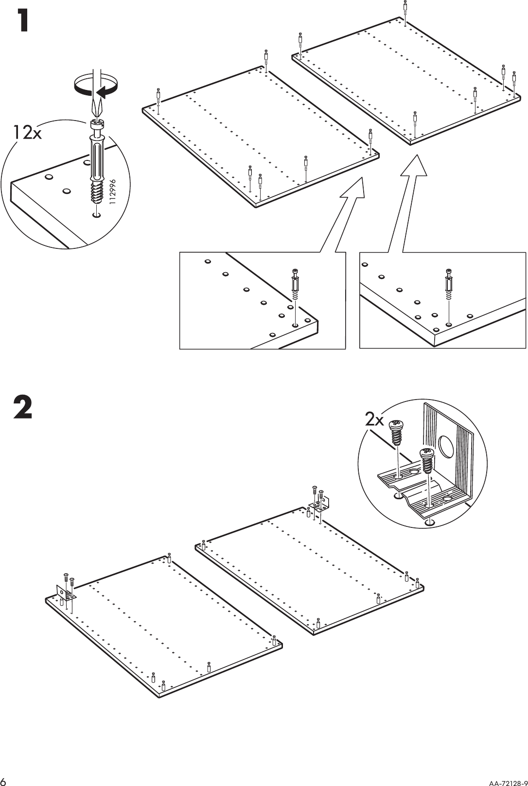 Page 6 of 12 - Ikea Ikea-Vattern-Sink-Cabinet-Frame-32X20X27-Assembly-Instruction