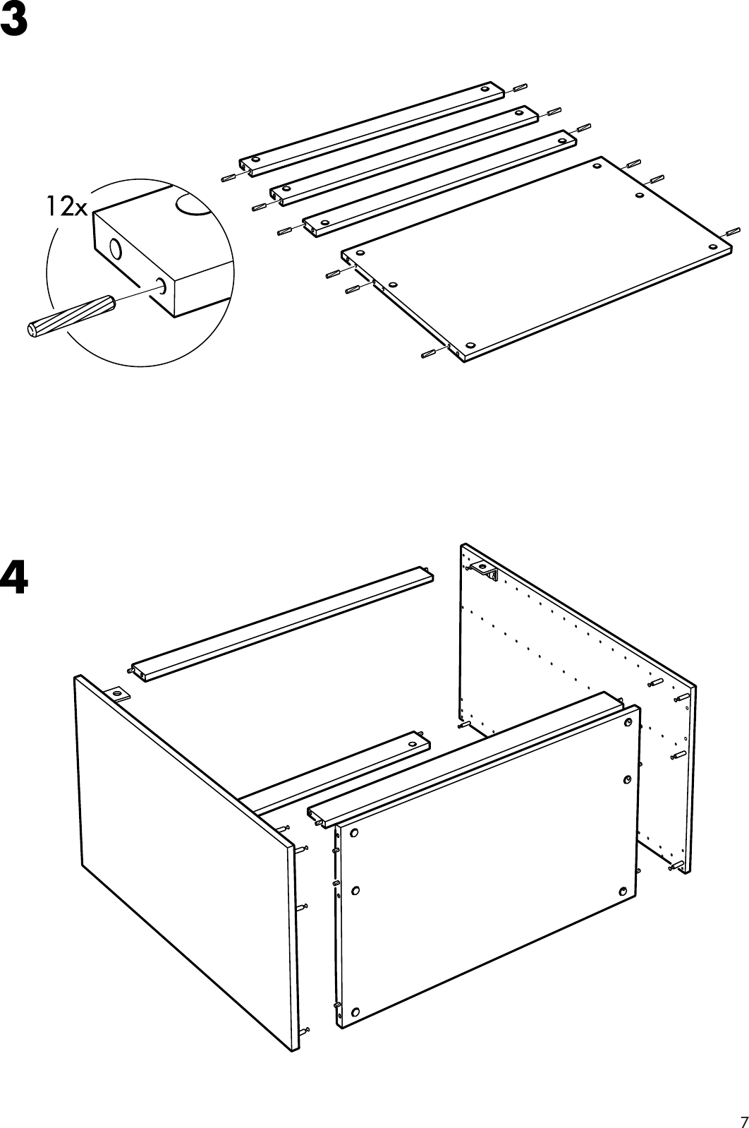 Page 7 of 12 - Ikea Ikea-Vattern-Sink-Cabinet-Frame-32X20X27-Assembly-Instruction