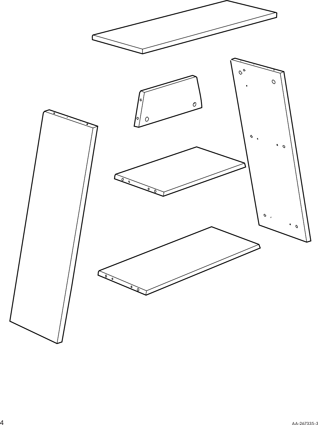 Ikea Vika Fagerlid Table Leg W Storage 28X26 Assembly Instruction