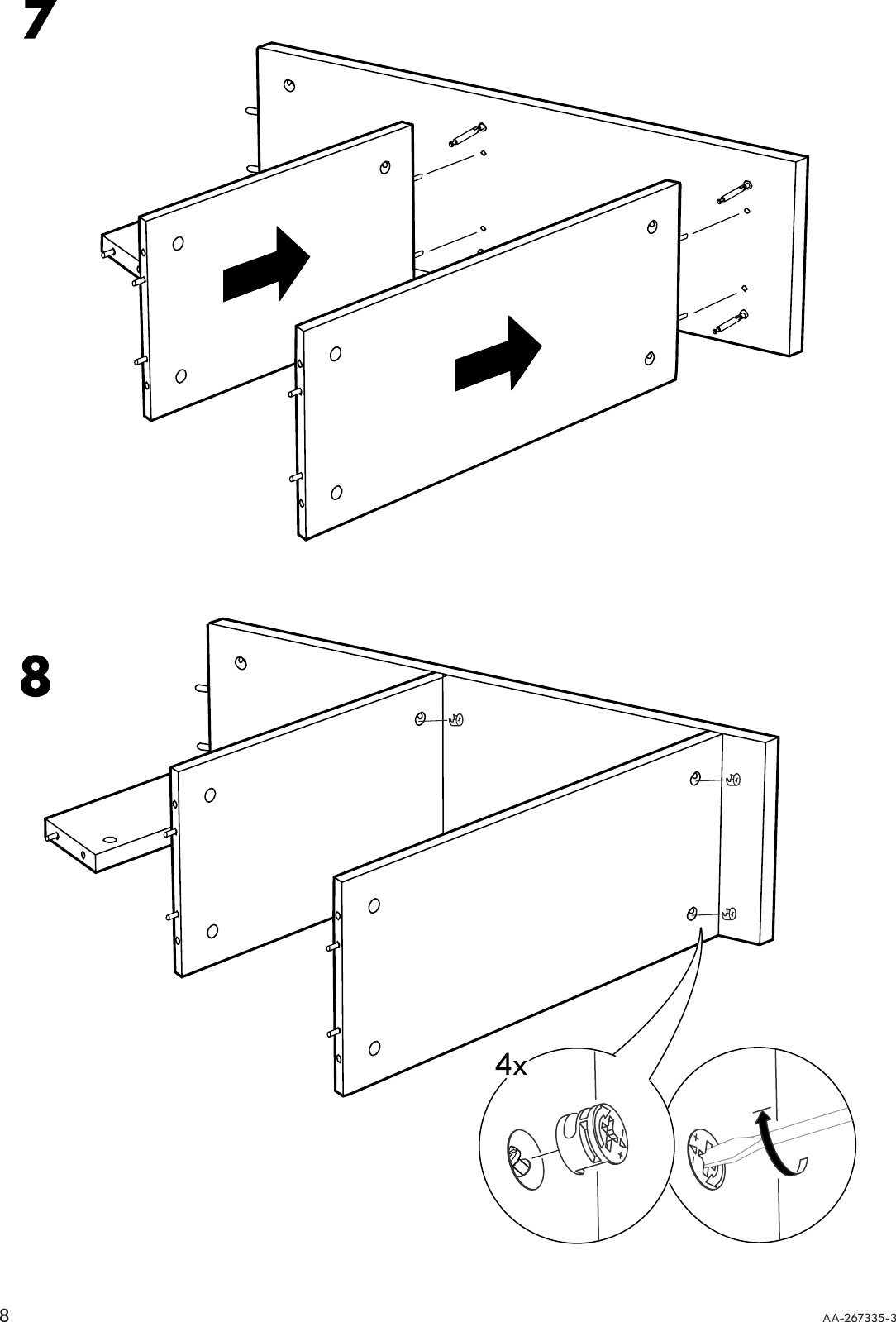 Ikea Vika Fagerlid Table Leg W Storage 28X26 Assembly Instruction