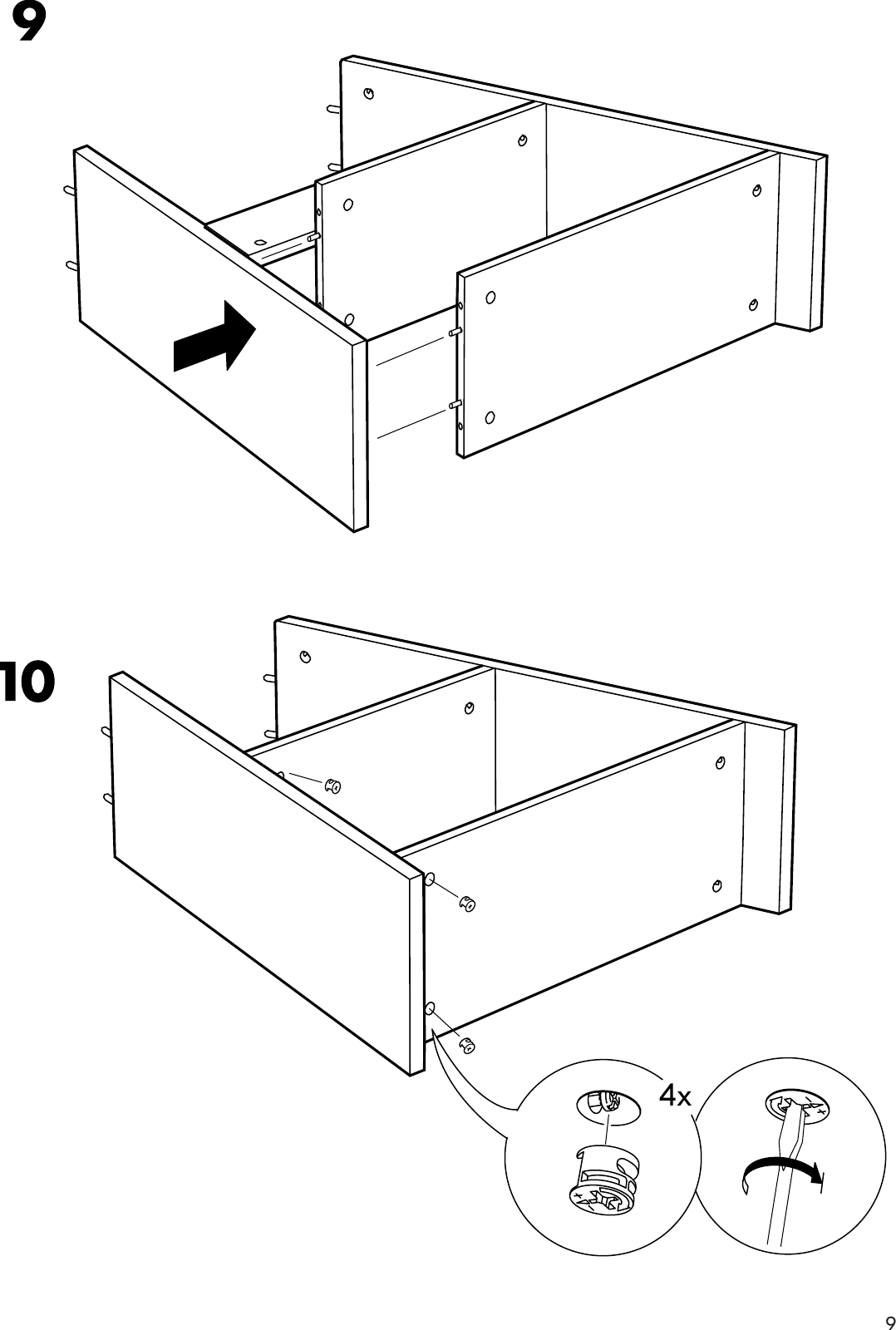 Ikea Vika Fagerlid Table Leg W Storage 28X26 Assembly Instruction