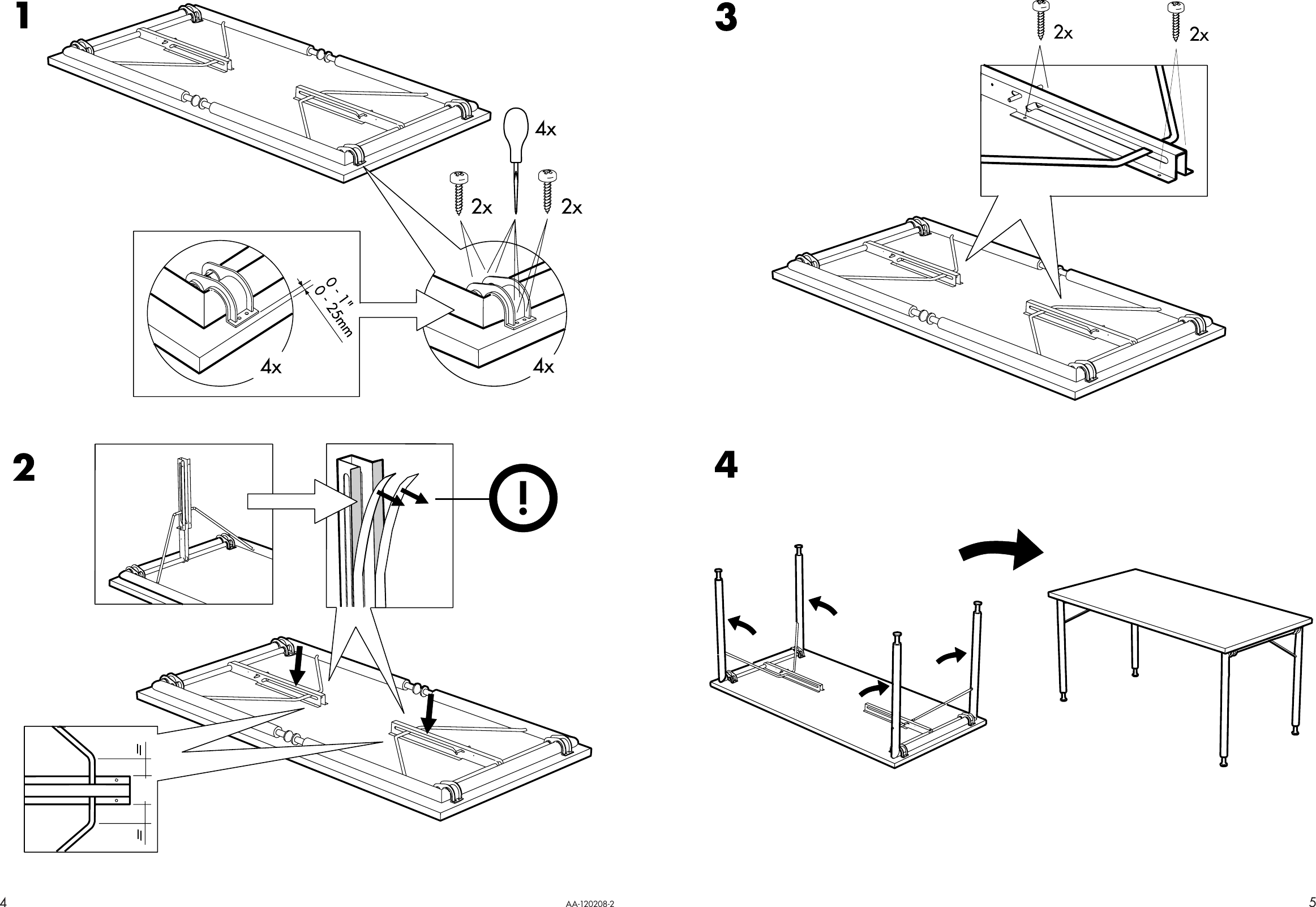 Page 4 of 4 - Ikea Ikea-Vika-Falle-Folding-Leg-Frame-27-2Pk-Assembly-Instruction
