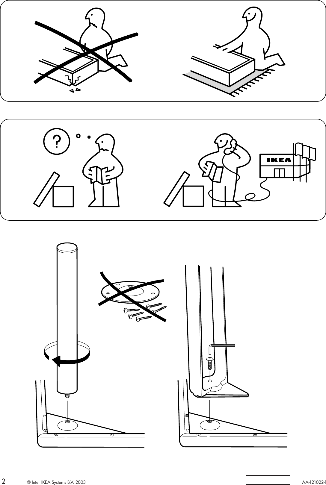 Page 2 of 2 - Ikea Ikea-Vika-Lauri-Table-Top-62X31-Assembly-Instruction-2  Ikea-vika-lauri-table-top-62x31-assembly-instruction
