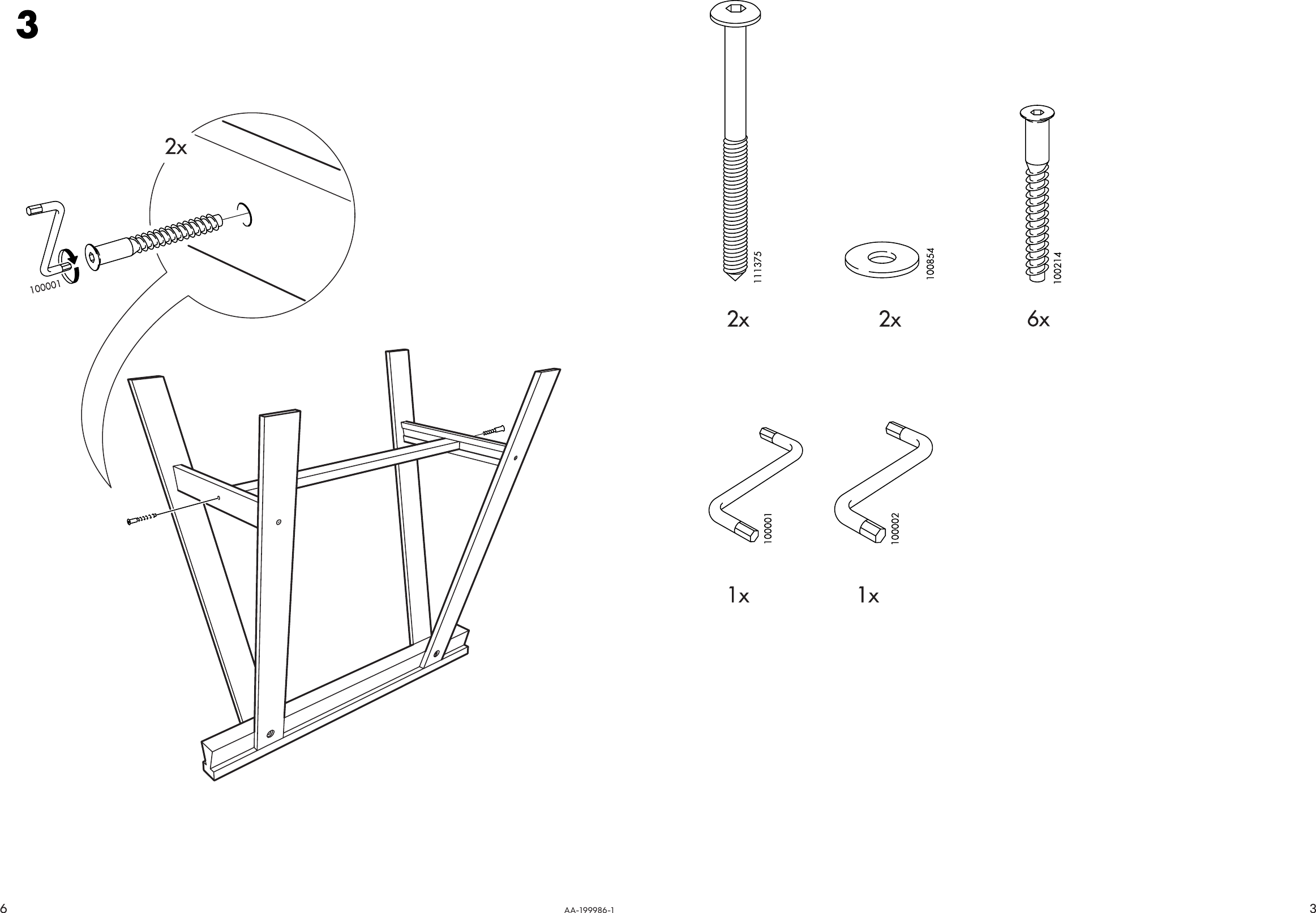 Page 3 of 4 - Ikea Ikea-Vika-Lilleby-Trestle-28X28-Assembly-Instruction