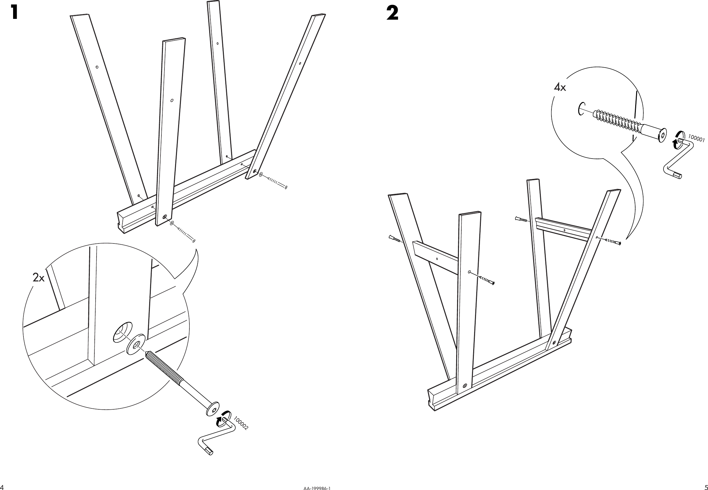 Page 4 of 4 - Ikea Ikea-Vika-Lilleby-Trestle-28X28-Assembly-Instruction