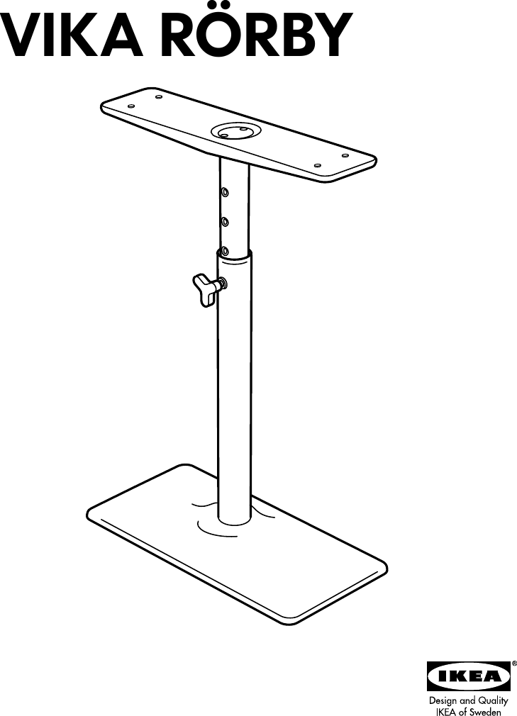 Page 1 of 8 - Ikea Ikea-Vika-Rorby-Trestle-Assembly-Instruction
