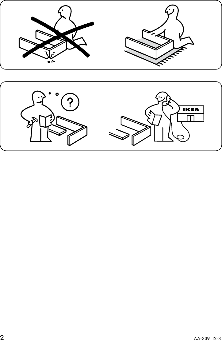 Page 2 of 8 - Ikea Ikea-Vika-Rorby-Trestle-Assembly-Instruction