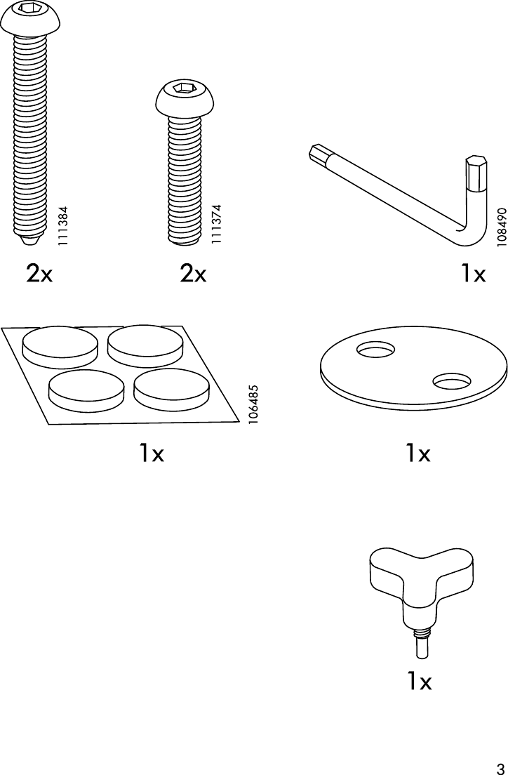 Page 3 of 8 - Ikea Ikea-Vika-Rorby-Trestle-Assembly-Instruction