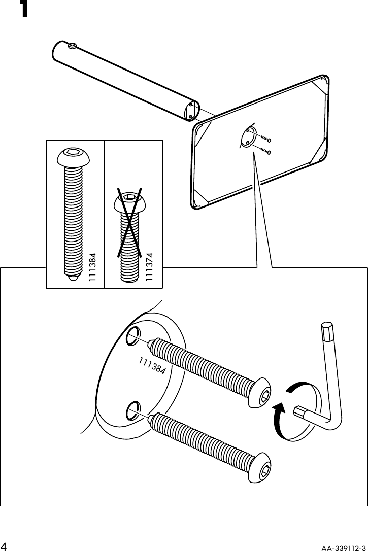 Page 4 of 8 - Ikea Ikea-Vika-Rorby-Trestle-Assembly-Instruction