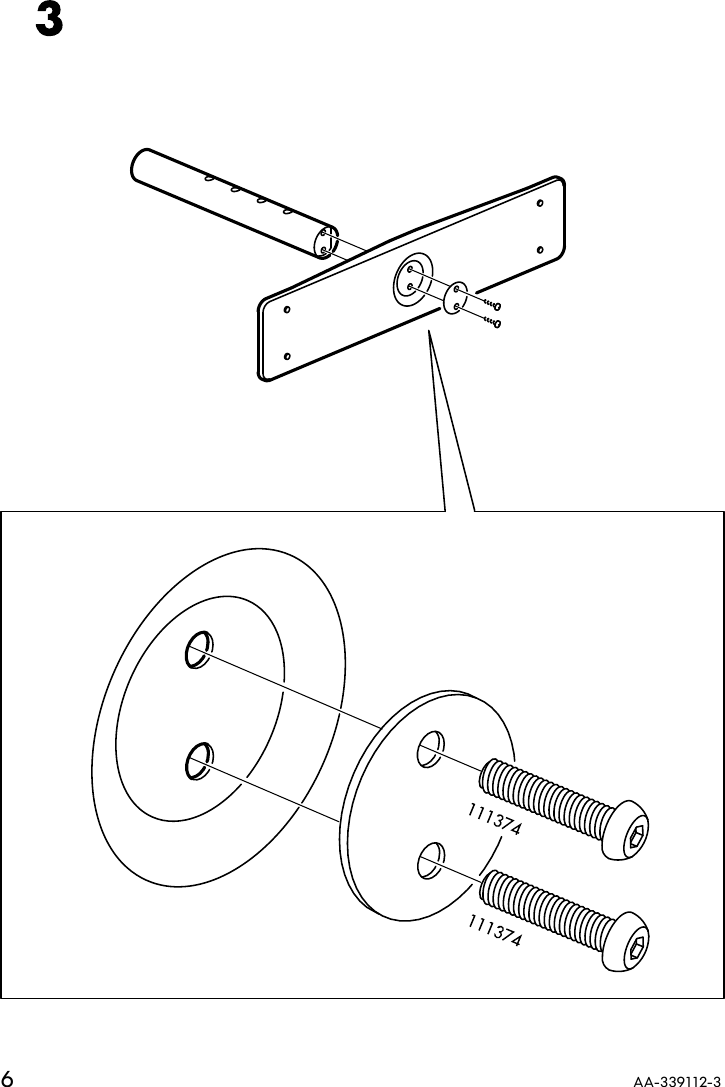 Page 6 of 8 - Ikea Ikea-Vika-Rorby-Trestle-Assembly-Instruction