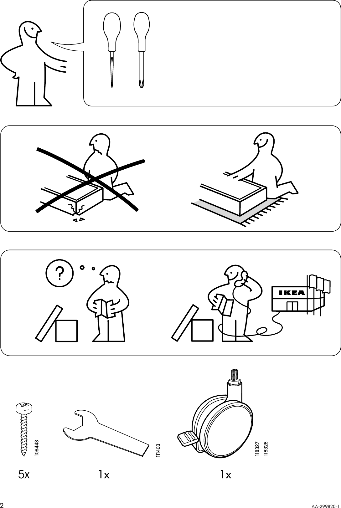 Page 2 of 4 - Ikea Ikea-Vika-Runtorp-Leg-Assembly-Instruction