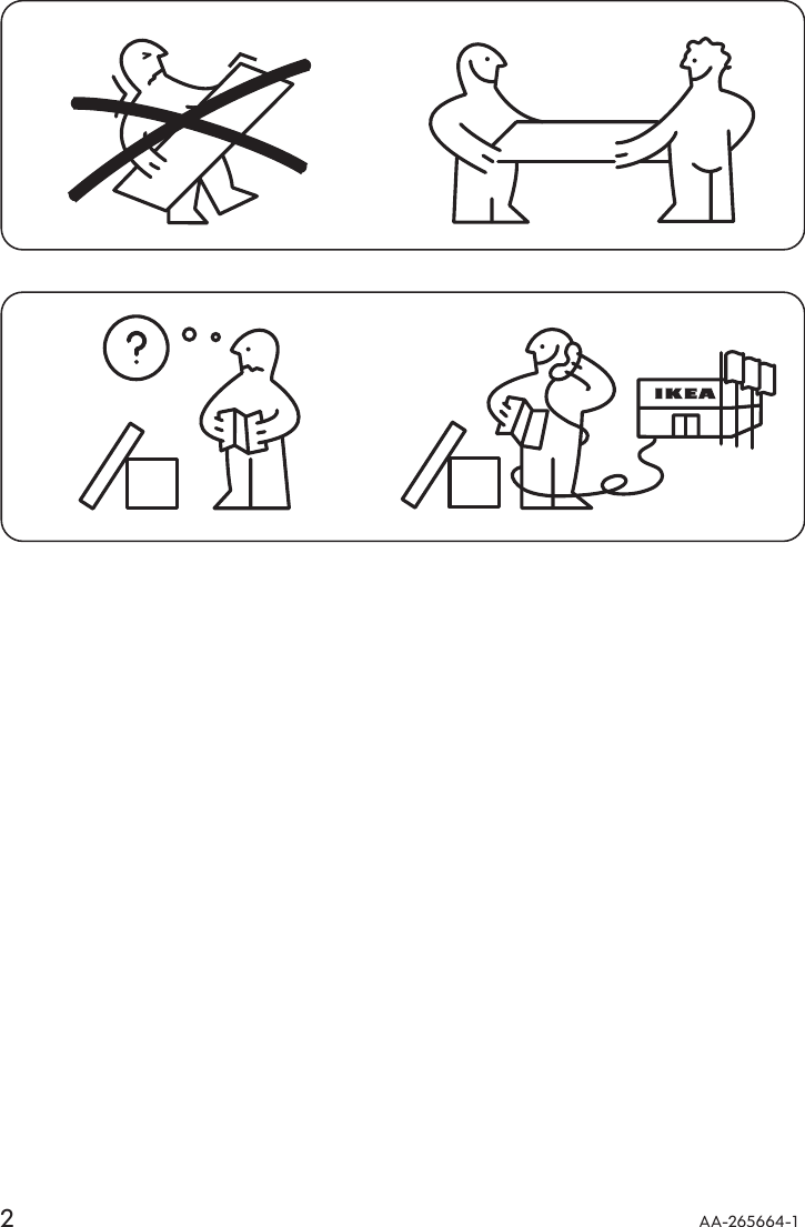 Page 2 of 8 - Ikea Ikea-Vreta-Corner-Sofa-W-Arm-Right-Assembly-Instruction