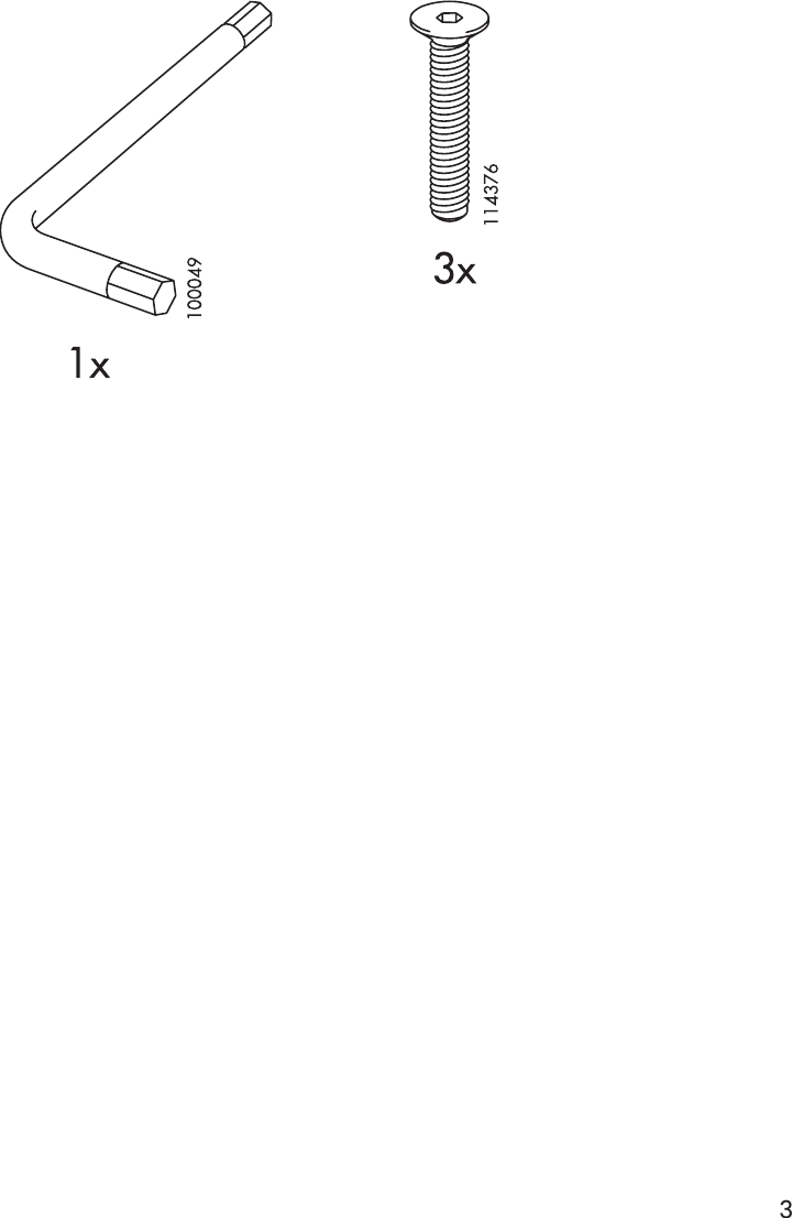Page 3 of 8 - Ikea Ikea-Vreta-Corner-Sofa-W-Arm-Right-Assembly-Instruction