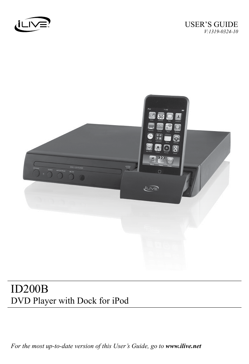 Ilive Id200B Users Manual