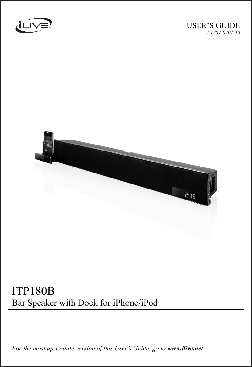 Ilive Itp180B Users Manual